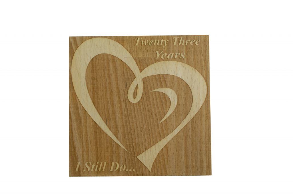 23 Year Anniversary I Still Do - Dark Beech Block