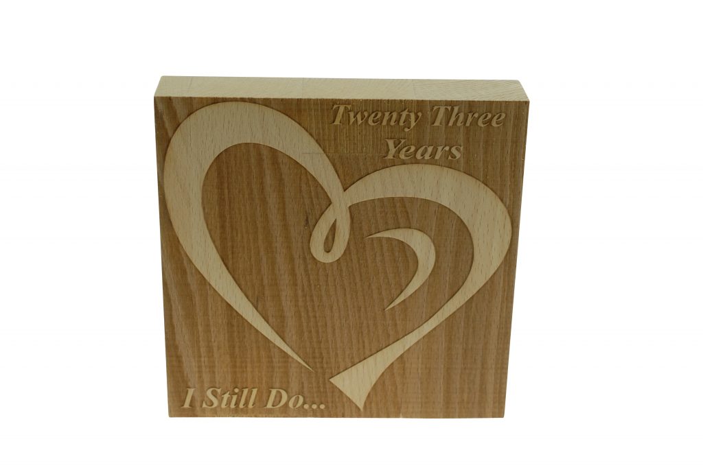 23 Year Anniversary I Still Do - Dark Beech Block