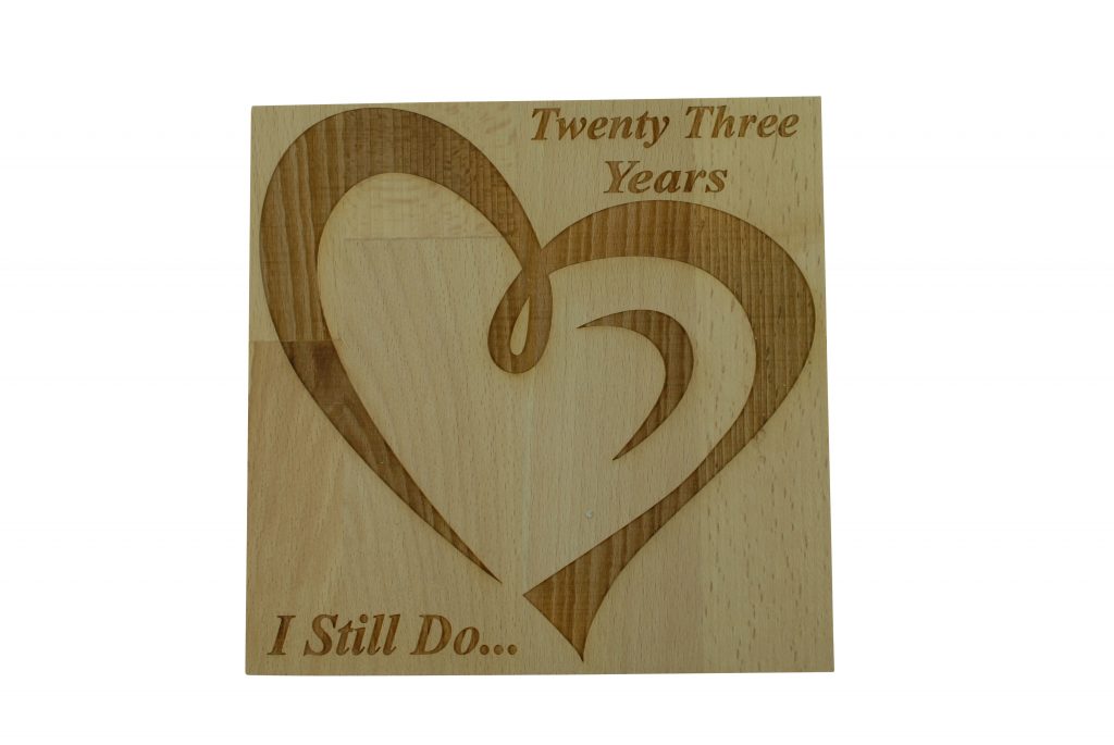 23 Year Anniversary I Still Do - Light Beech Block