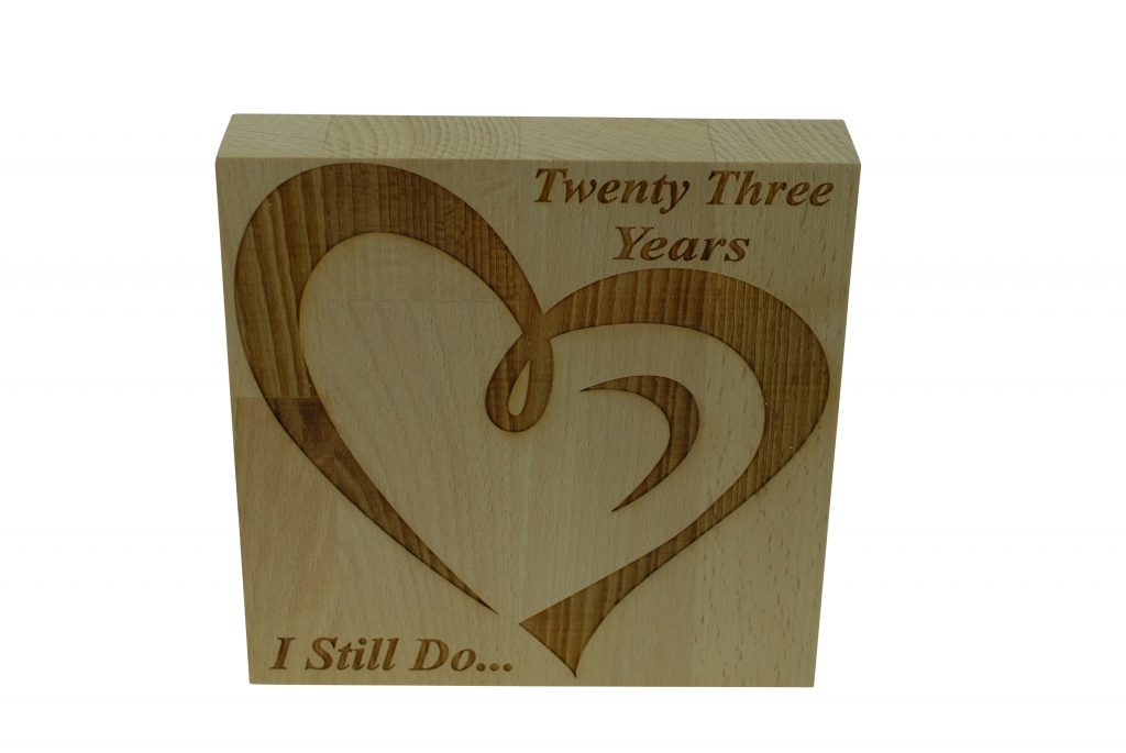 23 Year Anniversary I Still Do - Light Beech Block