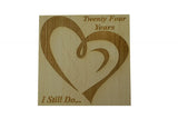 24 Year Anniversary I Still Do - Light Beech Block
