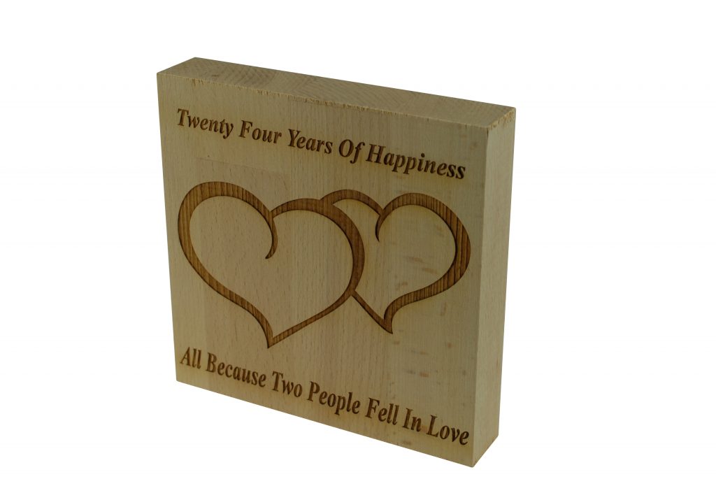24 Years of Happiness Beech Block