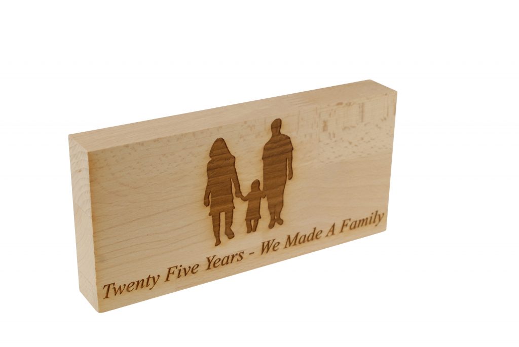 25 Years We Made A Family Beech Block