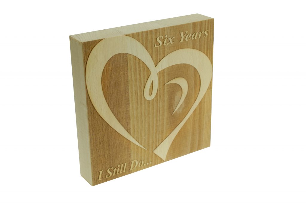 6 Year Anniversary I Still Do - Dark Beech Block