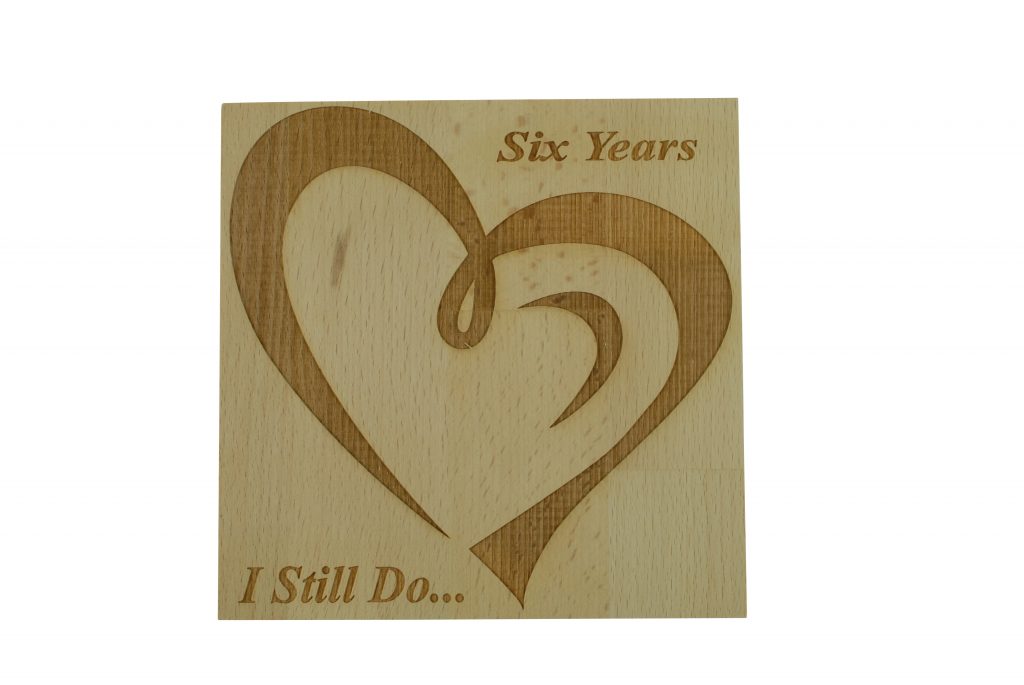 6 Year Anniversary I Still Do - Light Beech Block