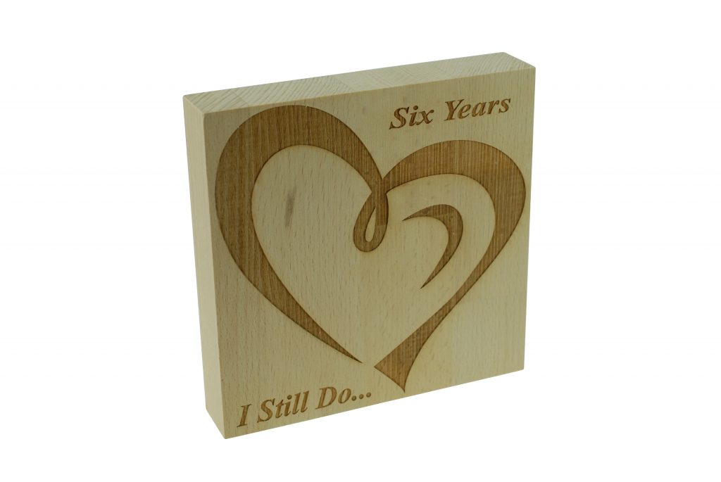 6 Year Anniversary I Still Do - Light Beech Block
