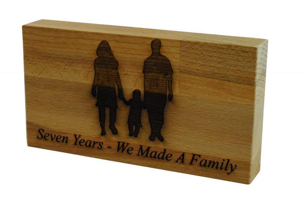 7 Years We Made A Family Beech Block