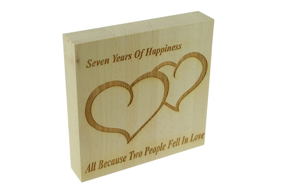 7 Years of Happiness Beech Block
