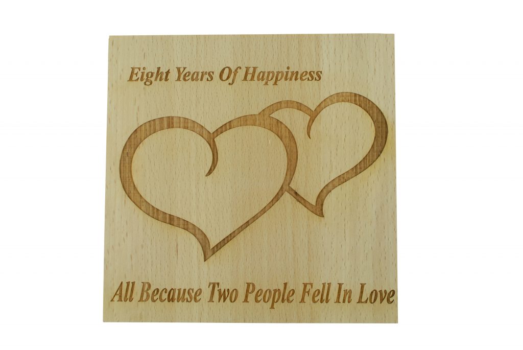 8 Years of Happiness Beech Block
