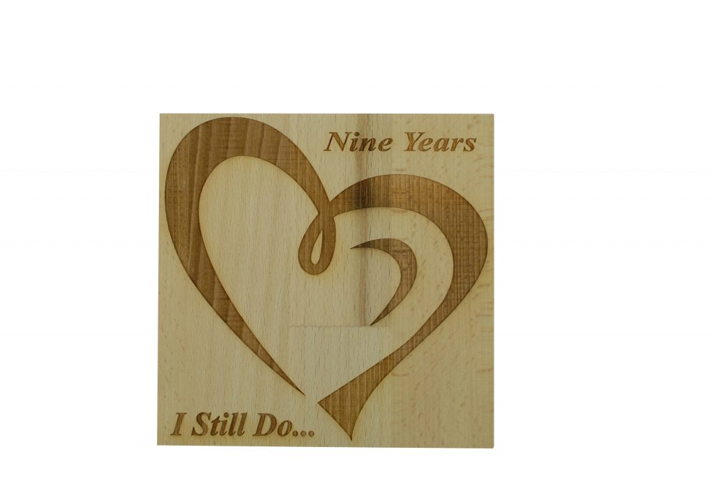 9 Year Anniversary I Still Do - Light Beech Block