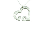 Beaten Cut-out Tin 10 Heart Pendant