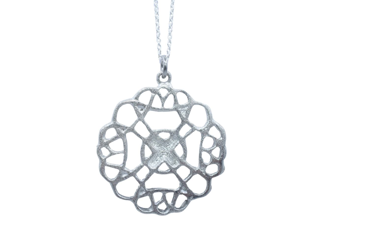 Celtic Swirl Pattern Tin Pendant Necklace