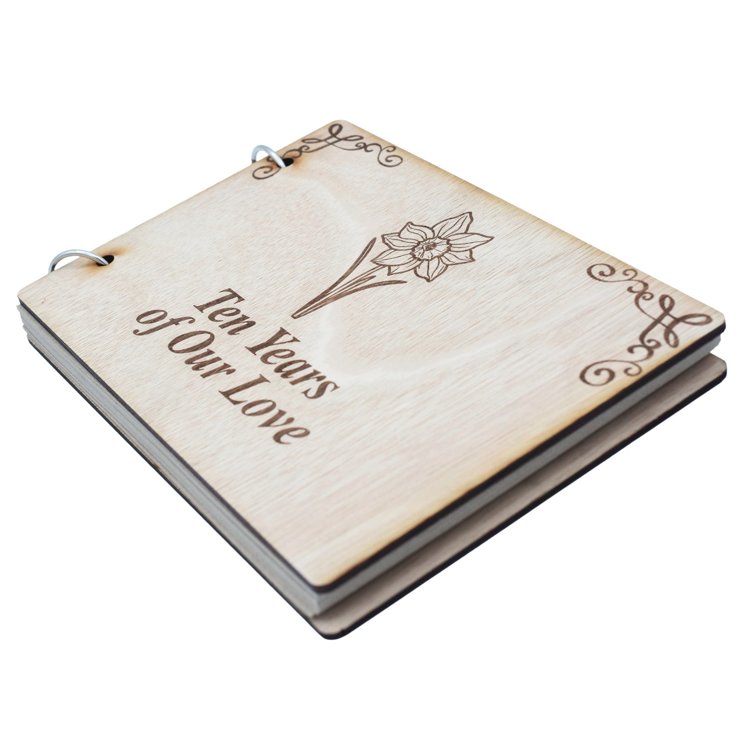 Daffodil 10th Anniversary Scrapbook - 10 Years Our Love