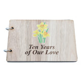 Daffodil 10th Wedding Anniversary Scrapbook