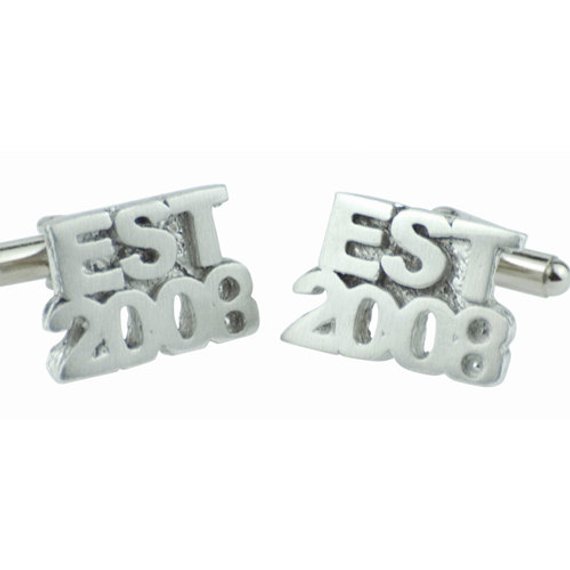 EST 2008 Cufflinks