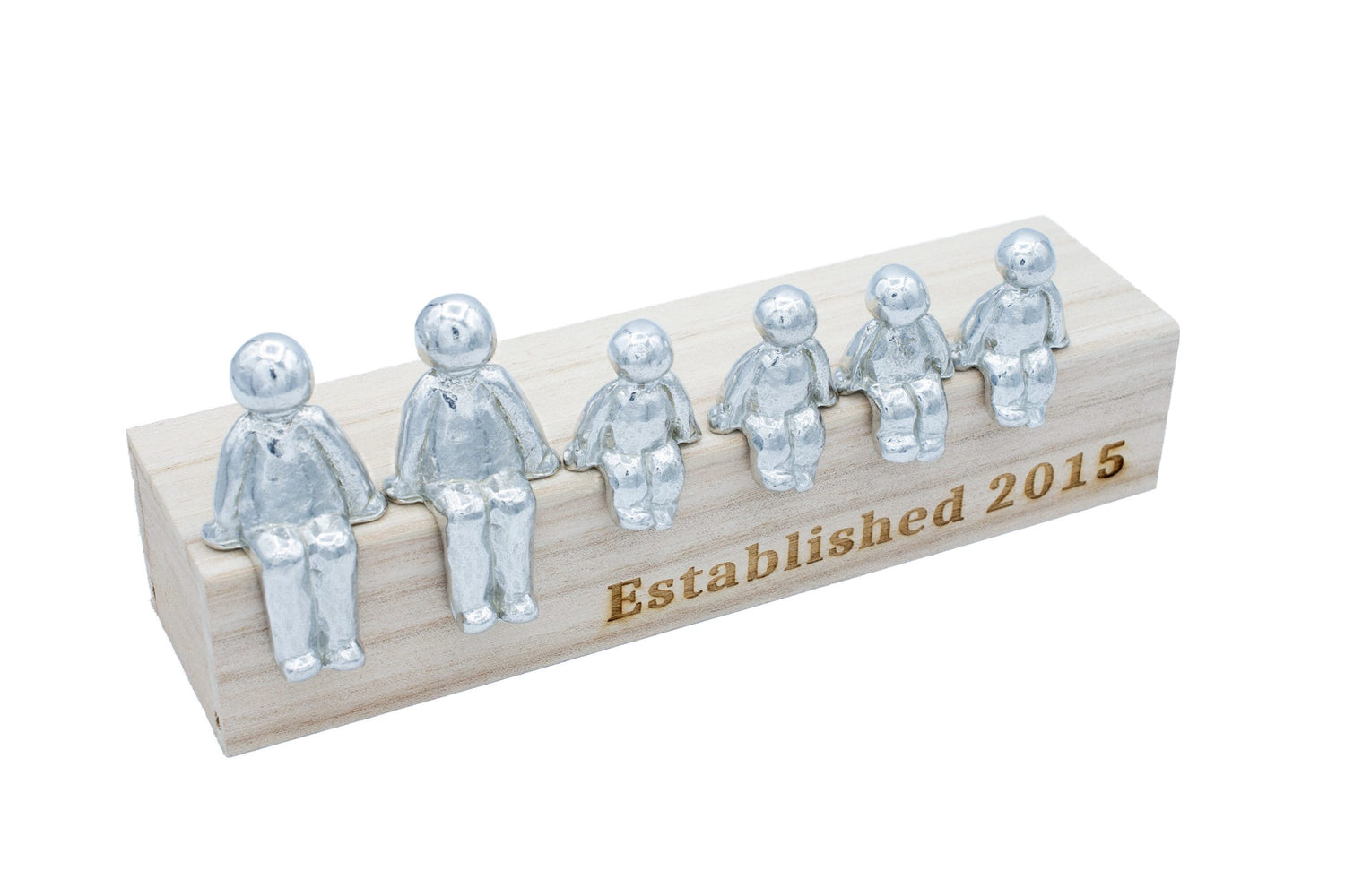Established 2016 - Tin Sculpture Figurines 10th Anniversary Decoration