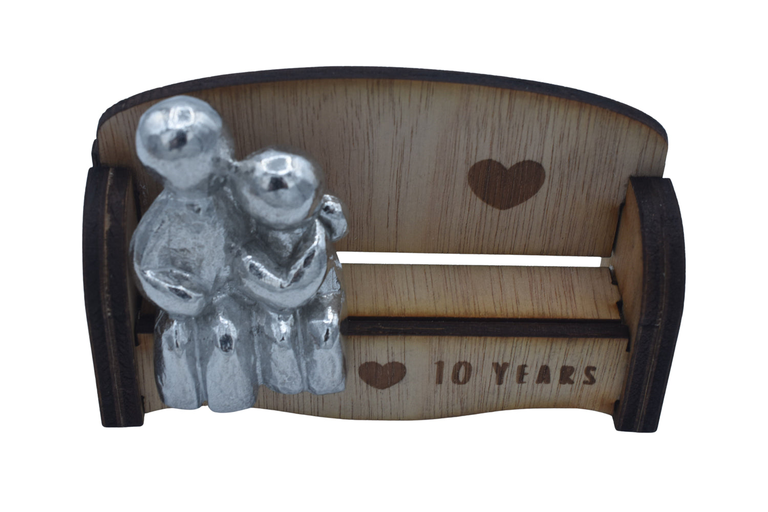 Cuddling Couple on Sofa - 10 Year Anniversary Gift