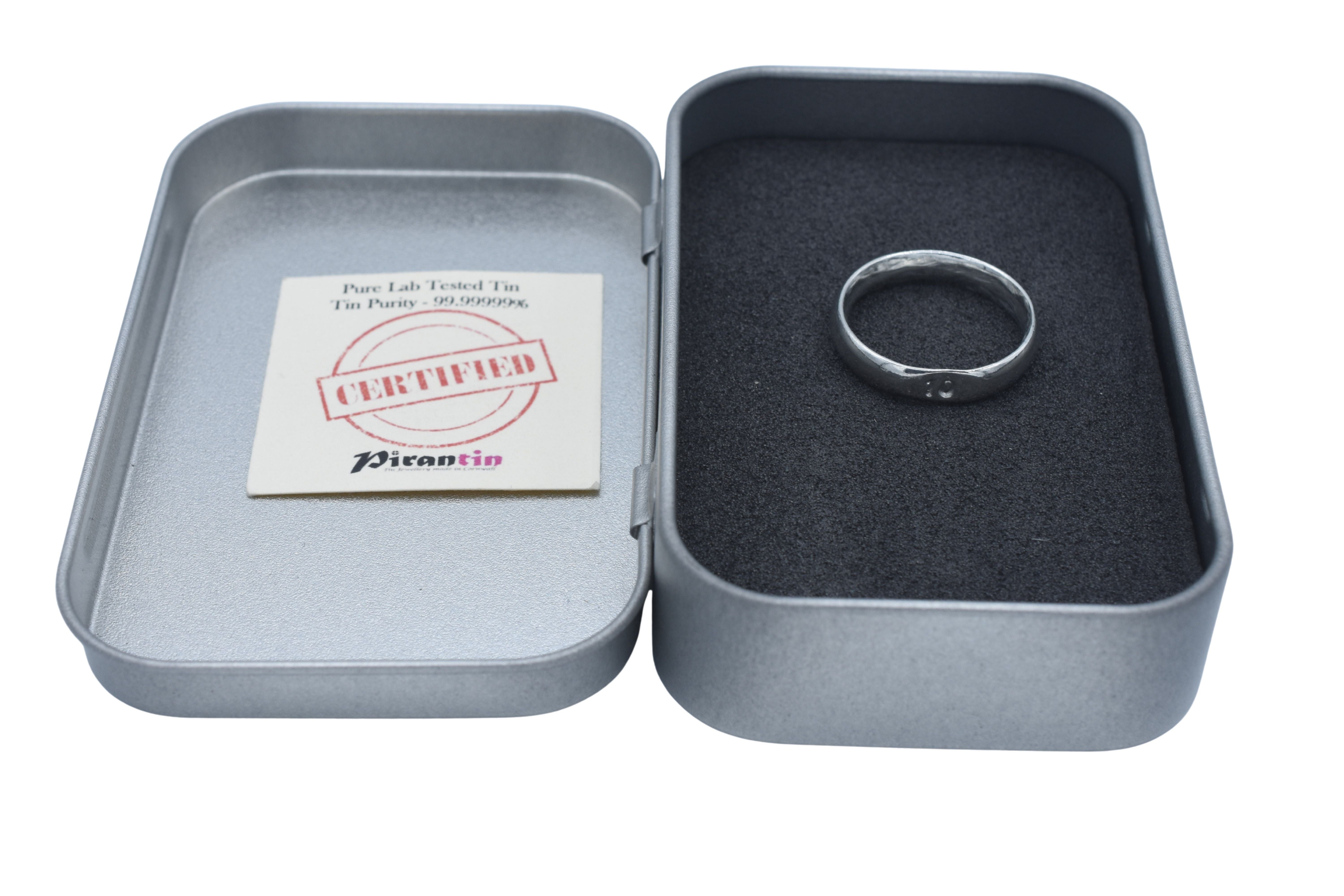 Mens Signet Tin Rings – Tin Gifts