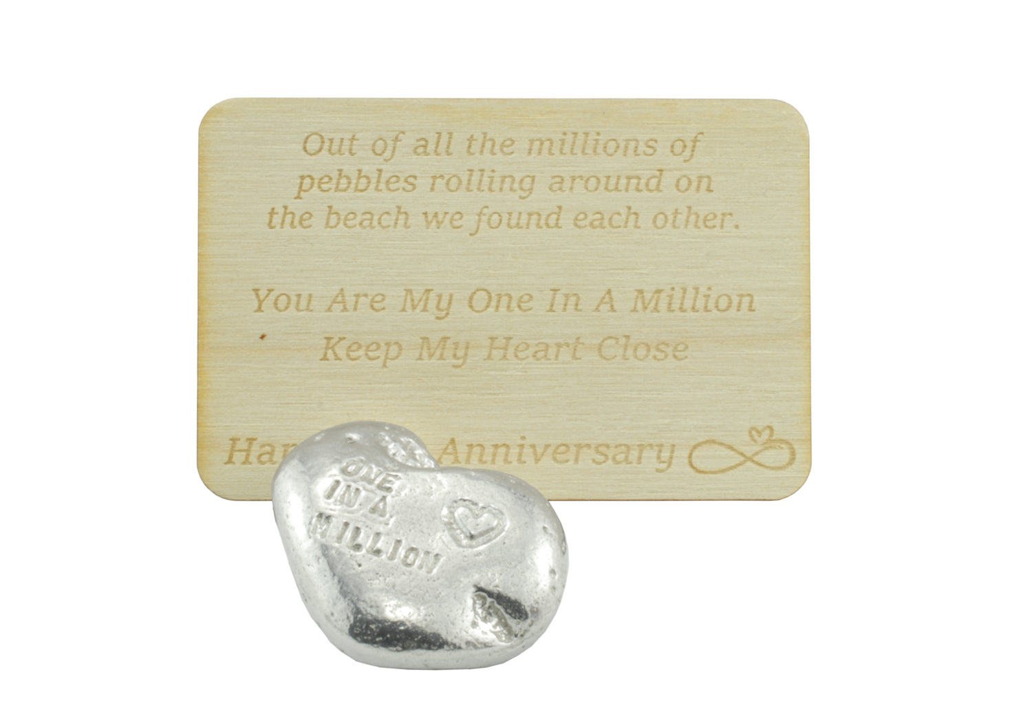 One in a Million Tin Pebble - 10th Anniversary Gift