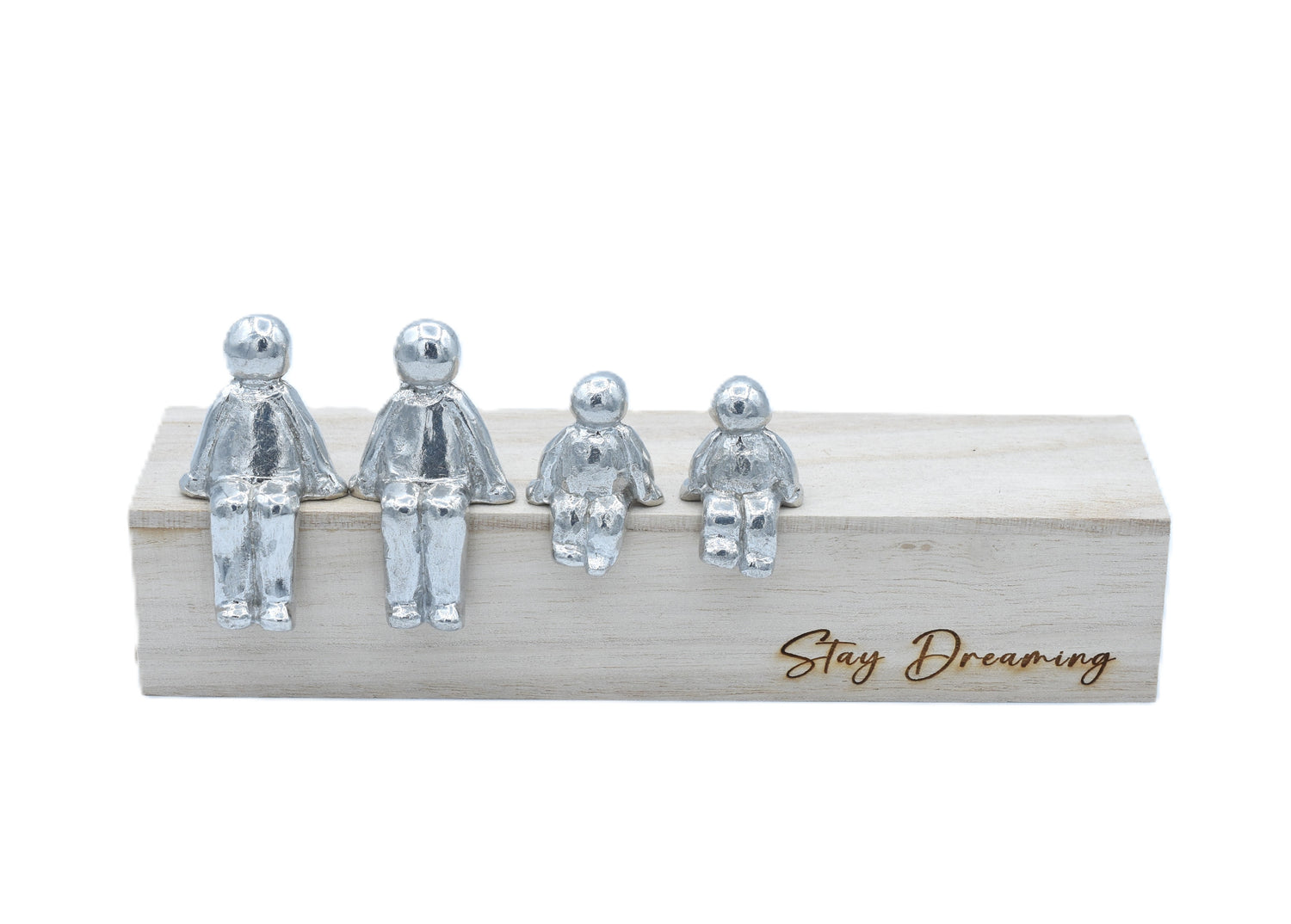 10 Years Our Family - Tin Sculpture Figurines 10th Anniversary Decoration