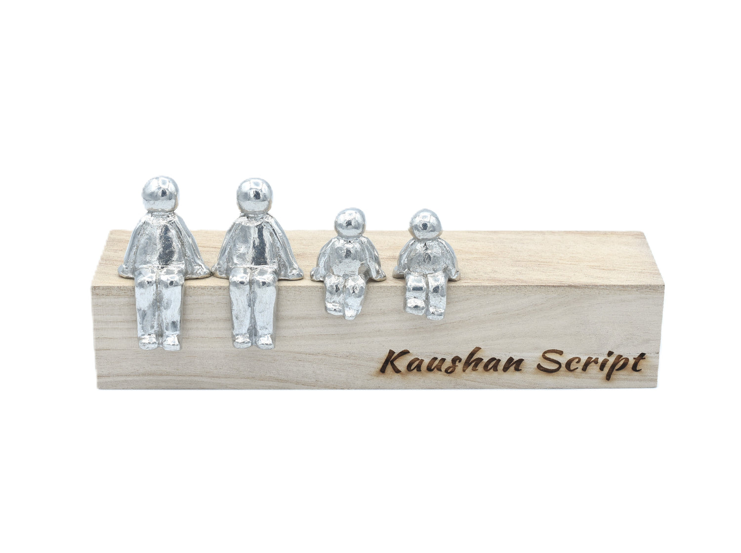 10 Years Our Family - Tin Sculpture Figurines 10th Anniversary Decoration