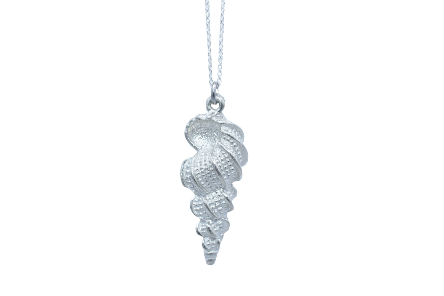 Seashell Tin Pendant Necklace