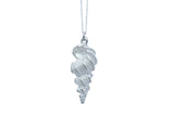 Seashell Tin Pendant Necklace