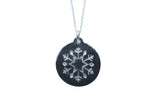 Snowflake Tin Pendant Necklace