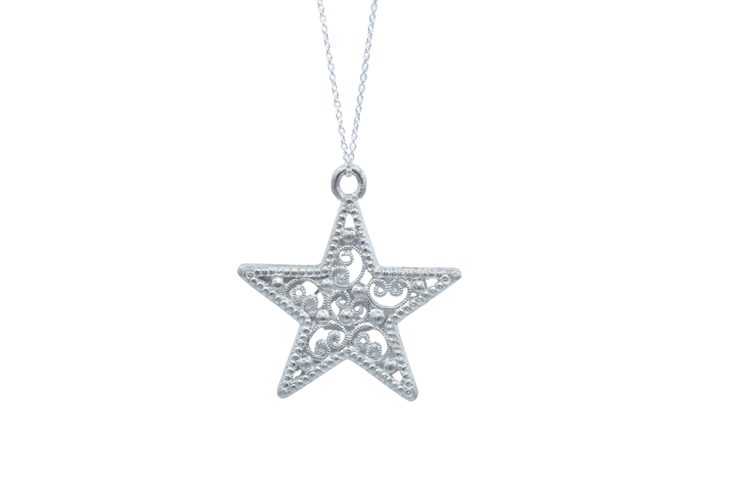 Star Tin Pendant Necklace