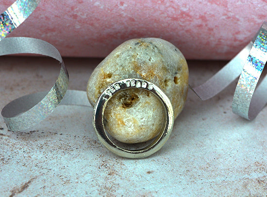 Ten Year Tin Mens 6mm Ring