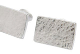 Tin 10 Rectangle Beaten Cufflinks
