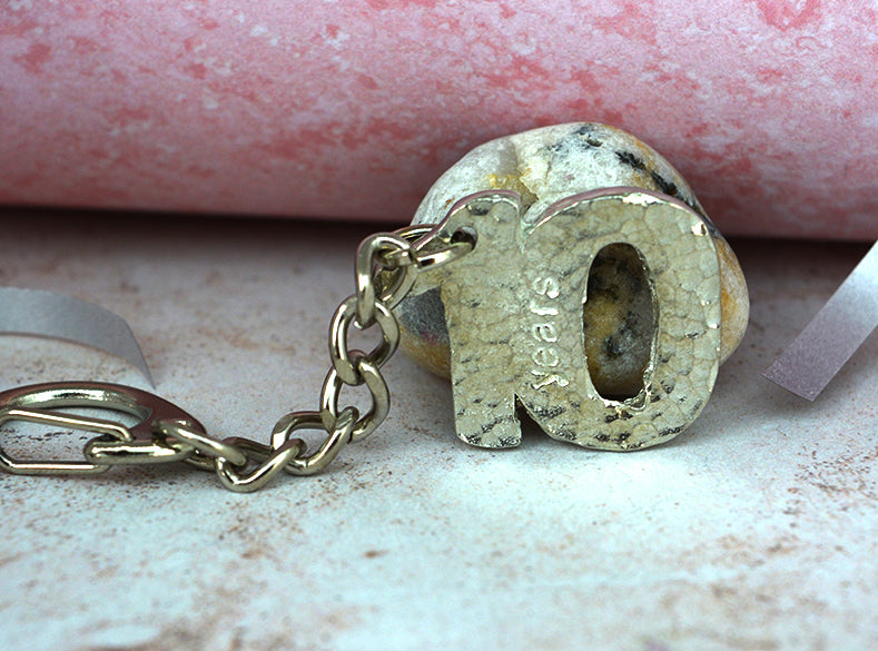 Tin 10 Year Keyring