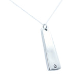 Tin Diamond Drop Pendant