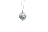 Tin Heart Pendant Necklace