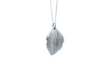 Tin Leaf Pendant Necklace