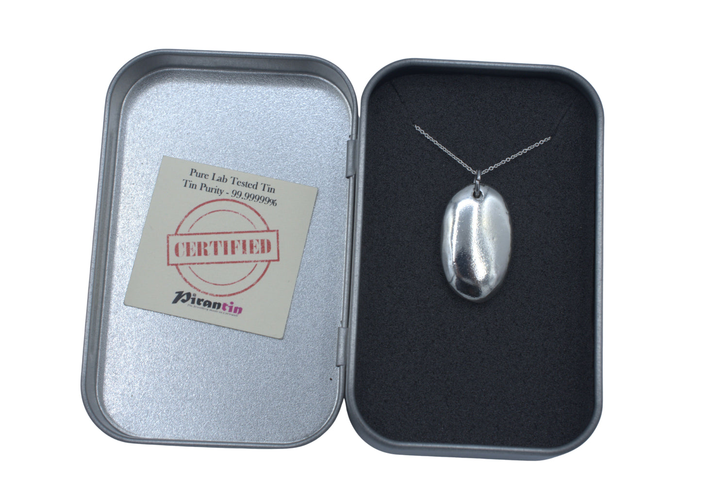 Tin Oval Necklace