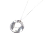 Tin Oval Twist Diamond Necklace
