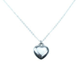 Tin Smooth Full Heart Necklace