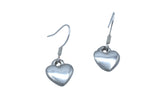 Tin Smooth Heart Earrings