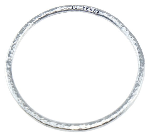 Tin Textured Bangle