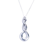 Tin Twisted Loop Necklace