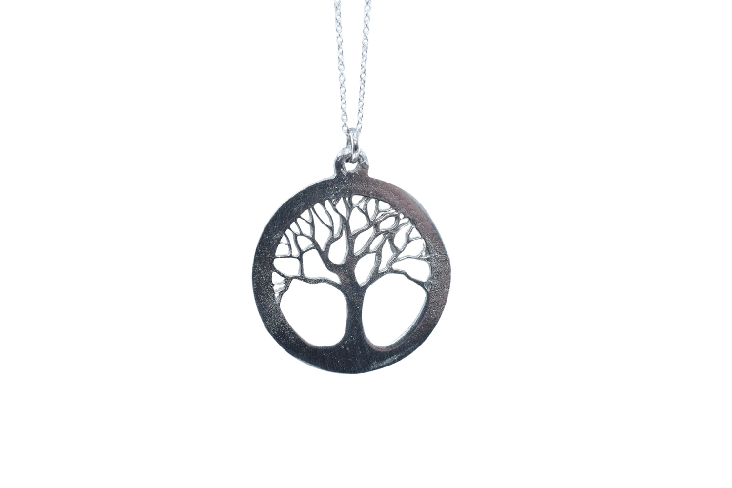 Tree of Life Tin Pendant Necklace