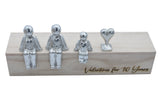 Valentines for 10 Years - Tin Sculpture Figurines 10th Anniversary Decoration