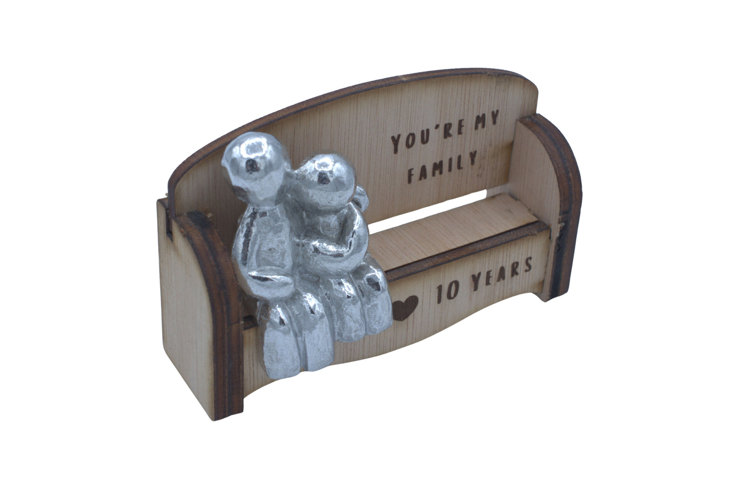 You're My Family - 10 Year Anniversary Gift - Cuddling Couple on Sofa