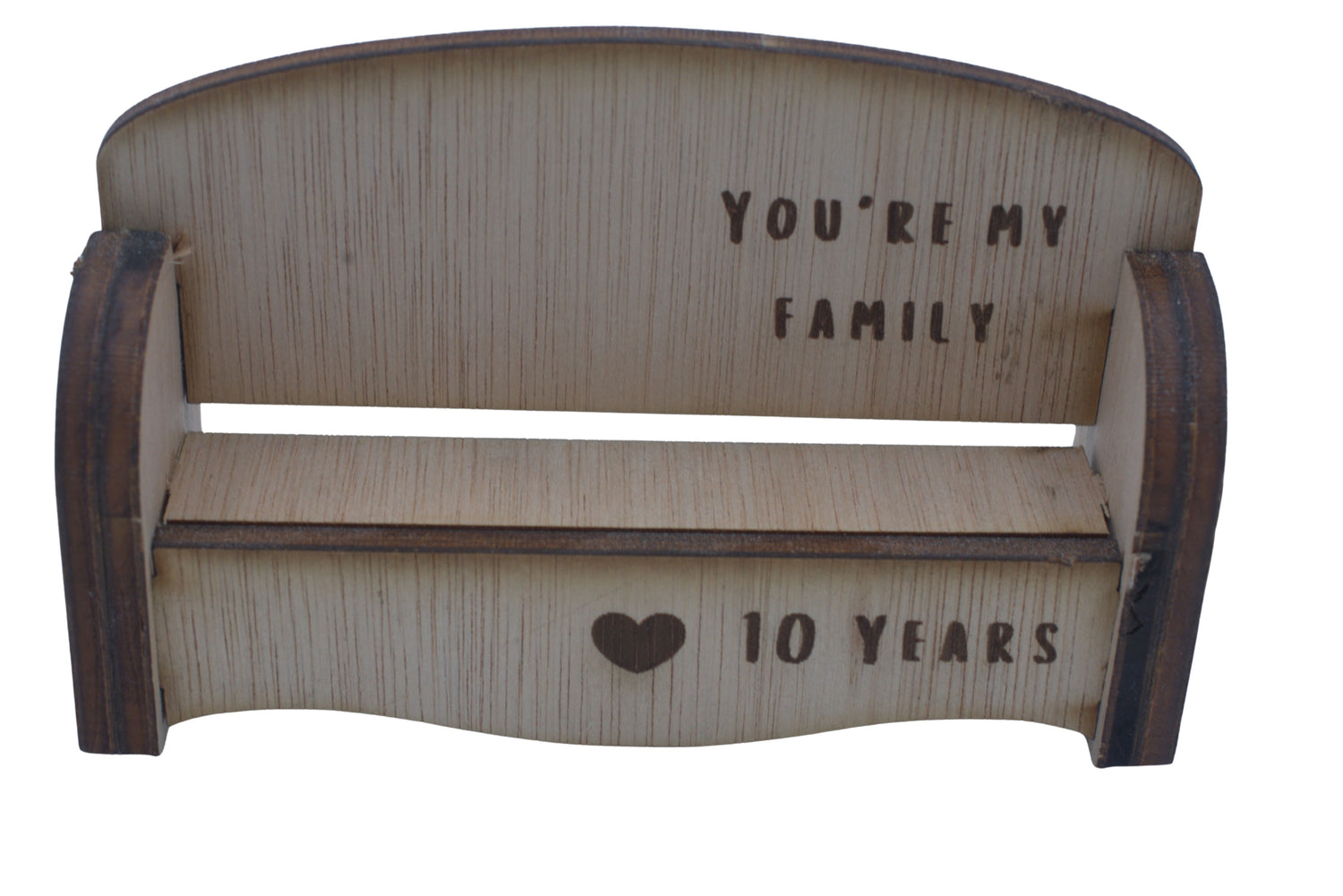 You're My Family - 10 Year Anniversary Gift - Cuddling Couple on Sofa
