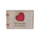 Choice of 1-50 Years *Your Year* Ago We Said I Do - Anniversary Scrapbook