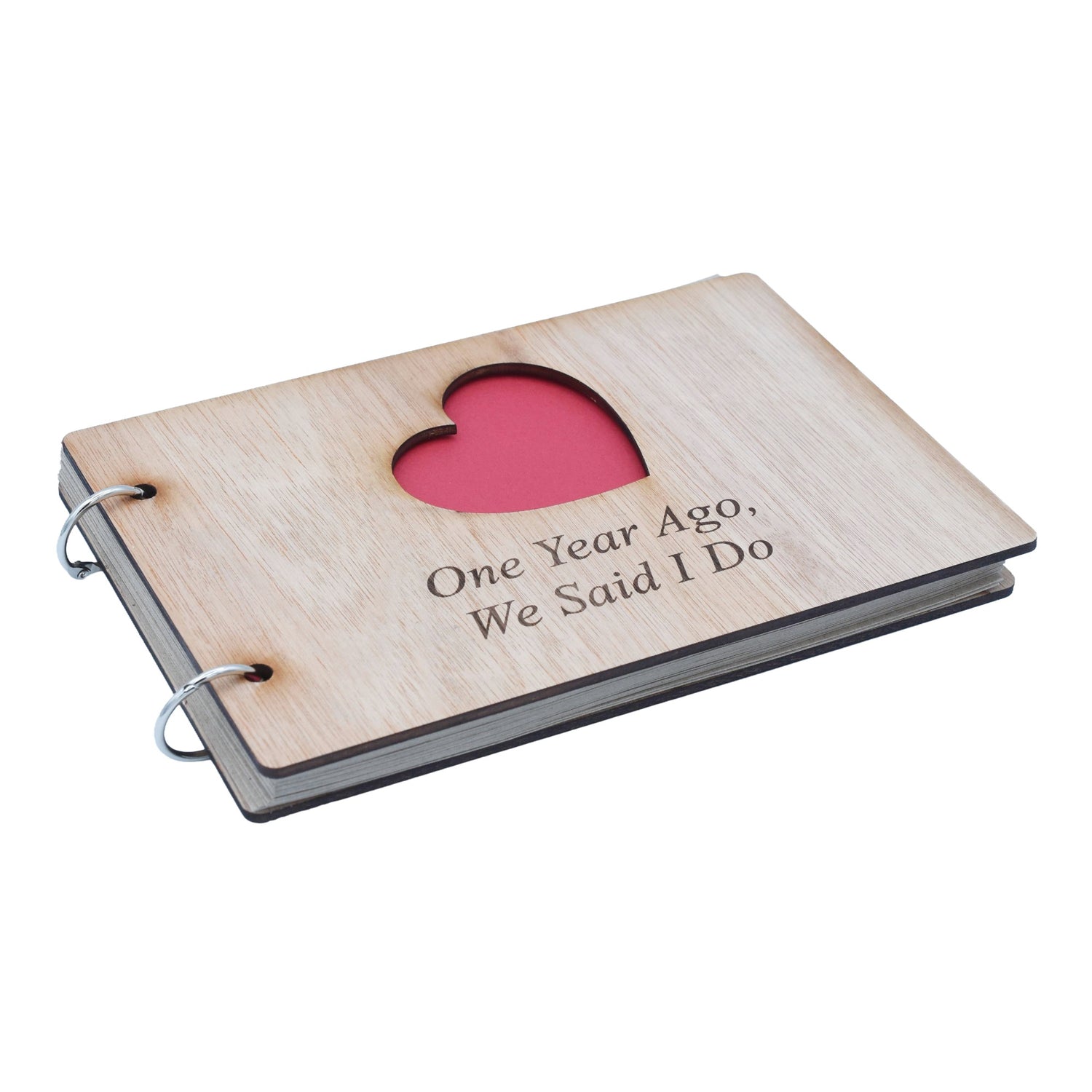 Choice of 1-50 Years *Your Year* Ago We Said I Do - Anniversary Scrapbook