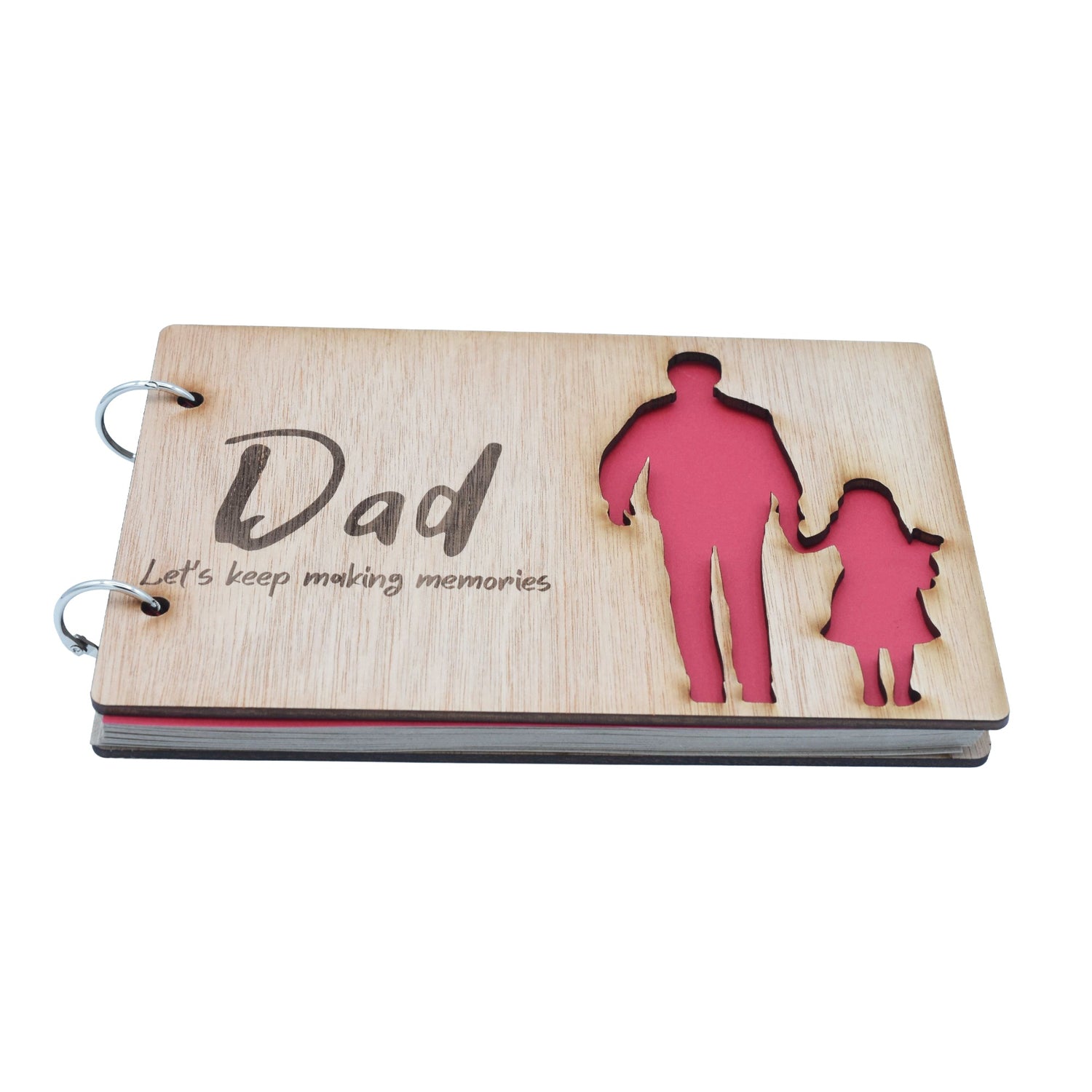 Dad and Daughter- Scrapbook- Dad Let's Keep Making Memories-  Memory book, Scrapbook, Photo album or Notebook. Mothers day or Birthday Gifts. (Copy)