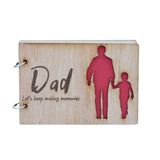 Dad and Son- Scrapbook- Dad Let's Keep Making Memories-  Memory book, Scrapbook, Photo album or Notebook. Mothers day or Birthday Gifts. (Copy) (Copy)