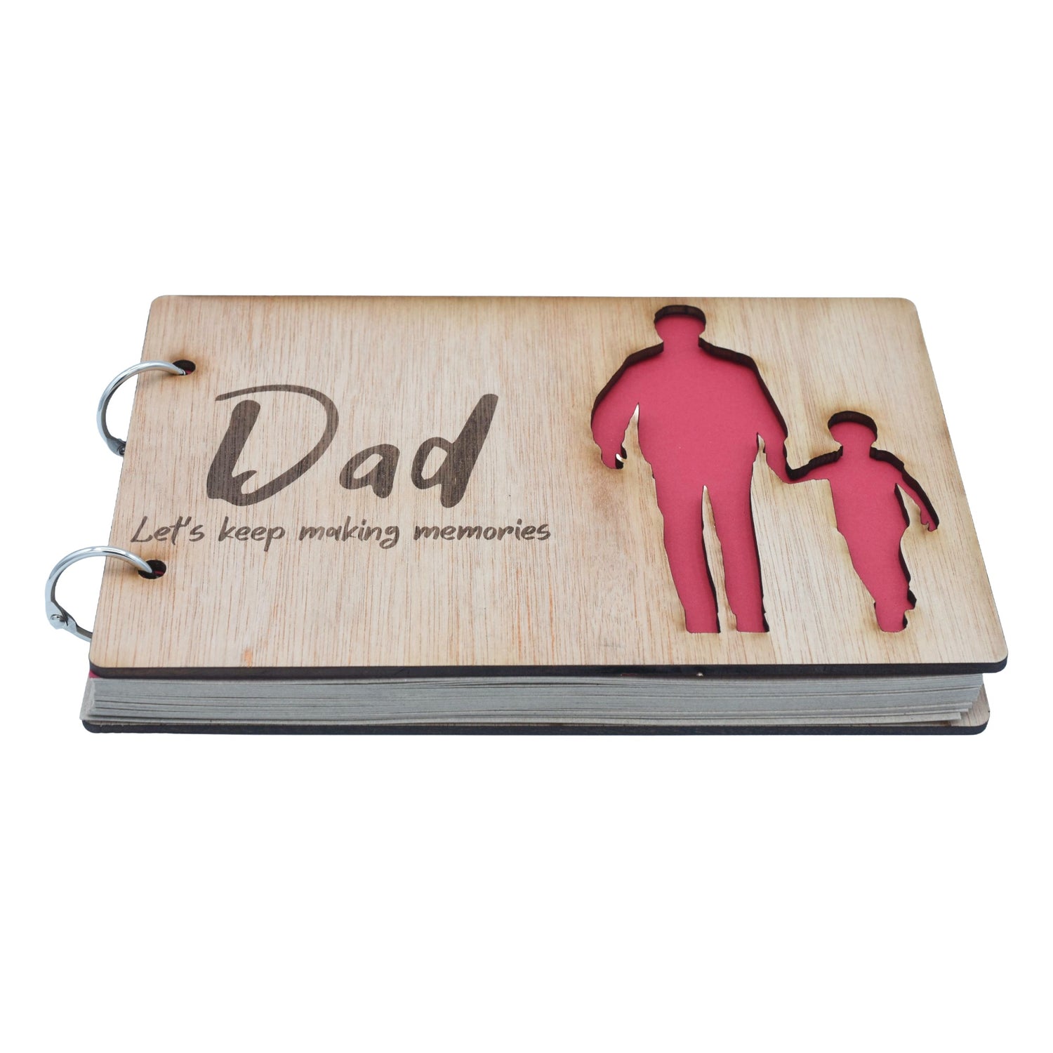 Dad and Son- Scrapbook- Dad Let's Keep Making Memories-  Memory book, Scrapbook, Photo album or Notebook. Mothers day or Birthday Gifts. (Copy) (Copy)